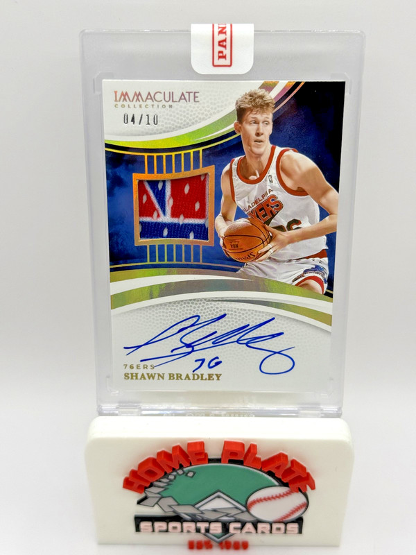 2024-25 Panini Immaculate Collection Shawn Bradley Game Used Worn Patch Auto /10