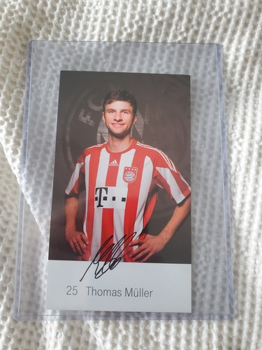 Thomas Muller Bayern Munich Official 2010-11 Printed Autograph Card 2nd Rookie
