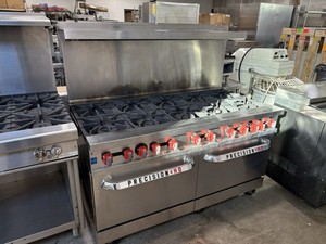 PRECISION 10 Burner NAT Gas Range w/ 2 Standard Ovens - Natural -#RGR60-P