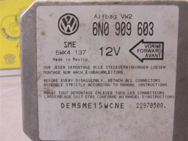 6N0909603 Centralina Airbag Seat Ibiza (6K1)(1993->) 1.9 Tdi Ahu - Imagen 3 de 4