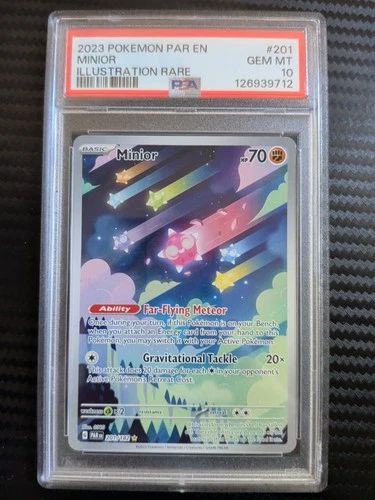 2023 POKEMON PAR EN-PARADOX RIFT ILLUSTRATION RARE #201 MINIOR PSA 10