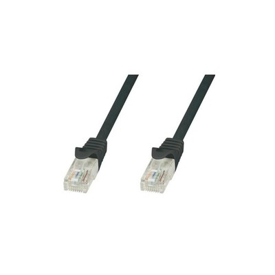 Patchcord Cat5e UTP 0,25m schwarz CCA ICOC CCA5U-0025-BKT
