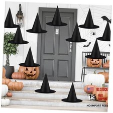 12 PCS Halloween Decorations - Witch Hat Costume Accessory - Thickened Hanging