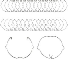 30 Pcs/2 Types Retaining Spring Rings Clasp Clips, GU10 MR16 Retaining Spring R