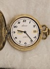 Vintage Arnex Pocket Watch 17 Jewel Incabloc Day Date France Works Great — photo 1