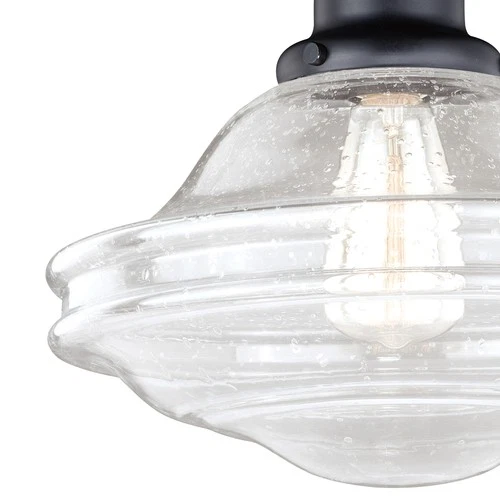 Vaxcel Lighting C0177 Huntley 1 Light 12"W Semi-Flush Ceiling - Bronze - Picture 3 of 12