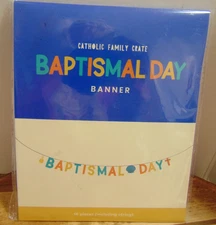 Baptismal Day Banner by Catholic Family Crate - NEW 2022