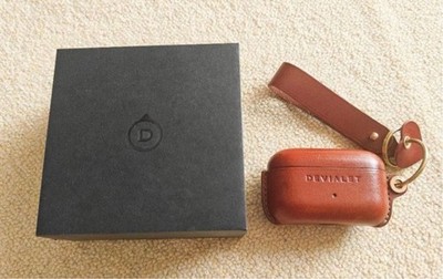 Devialet Gemini II Wireless Earbuds Genuine Leather Case Original Box Set
