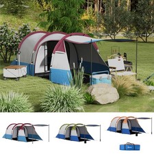 2-3 Man Camping Tent, Family Tent with Bedroom, Living Room, Porch