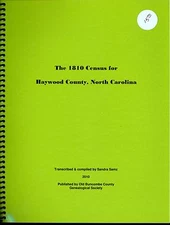 The 1810 Census for Haywood County, North Carolina 