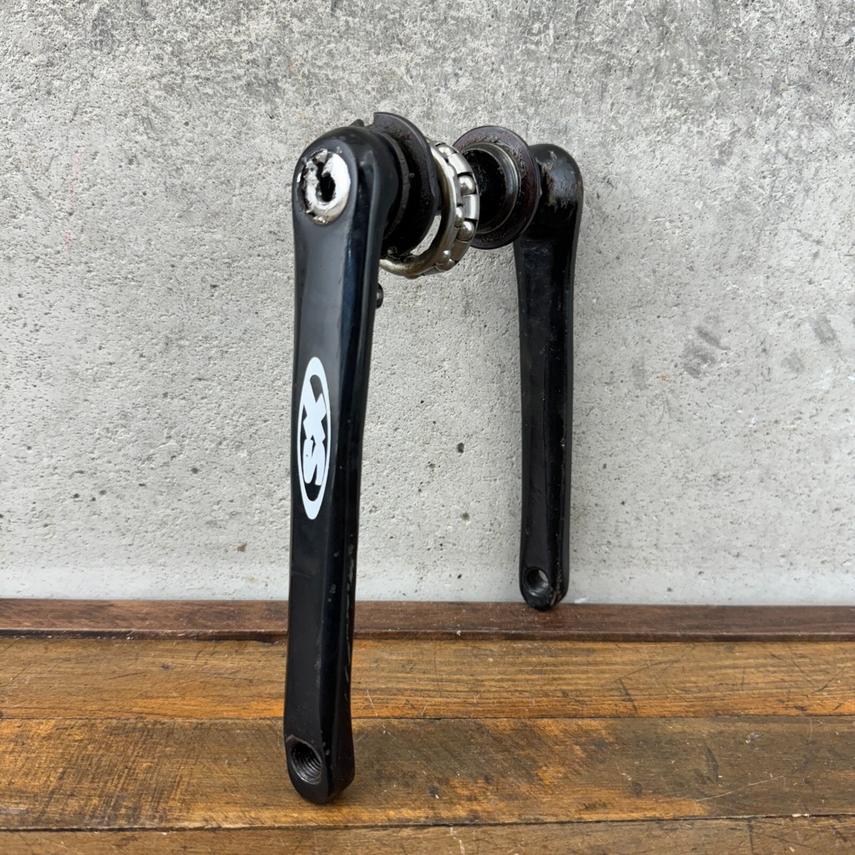 Schwinn XS Crank Set 1/2 180 mm Old School BMX Black Cranks