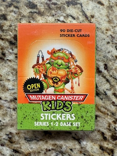 Mutagen Kanister Kinder Sealed Serie 1-2 Box Set Pingitore GPK TMNT Parodie Karten - Bild 1 von 6