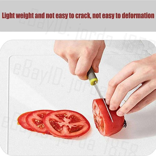 Kitchen Clear Acrylic Cutting Boards Chopping Board Non Slip for Food Meat Fruit - Picture 10 of 16