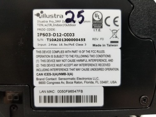 Tyco Illustra Pro Gen3 3MP Dome IR Überwachungskamera PoE IPS03-D12-OI03 - Basis fehlt - Bild 8 von 14