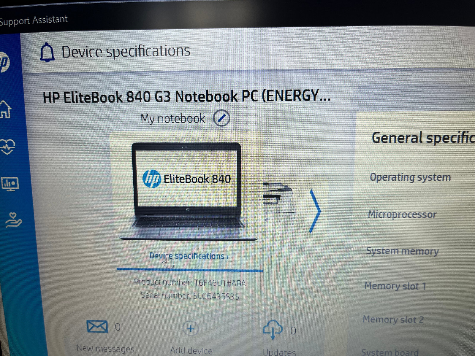HP EliteBook 840 G3 14" i5-6200U 16GB RAM 256GB SSD Win 10 Pro - Excellent - Picture 8 of 11