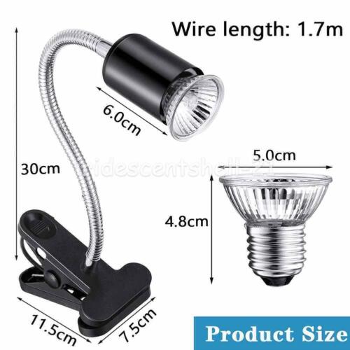 UVA+UVB Heat Emitter Lamp Bulb + Holder For Reptile Pet Promote Growth Brooder - Picture 7 of 11