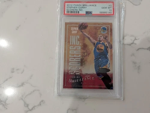 Stephen STEPH Curry 2012 Panini Brilliance SCORERS INC. #5 PSA 10