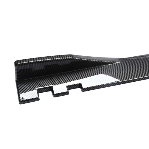 Para Infiniti G37 Sedán Falda Lateral Extensión Labio Ala Fibra de Carbono Brillante - Imagen 9 de 15