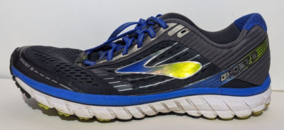 Brooks Mens Size 11.5 Ghost 9 Gray Blue Running Shoes 1102331D060