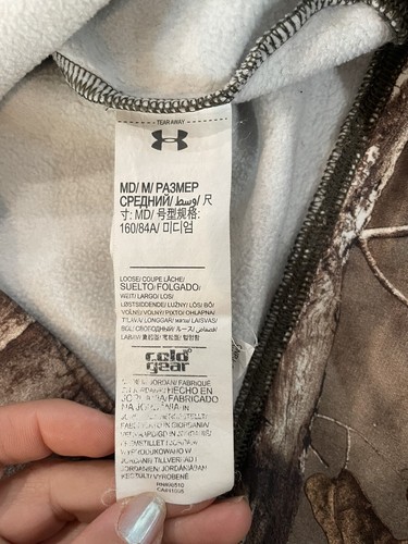 Under Armour Real Tree Camo Print Loose Fit Hoodie Women's Medium - Bild 10 von 10