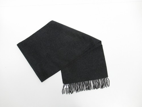 Cashmere Charcoal Fringe Scarf Size 60 