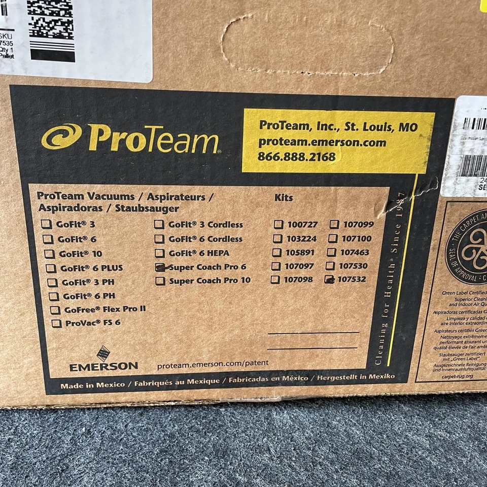 Mochila comercial ProTeam 107535 Super Coach Pro 6 aspiradora ProBlade, con cable Foto 3 de 4