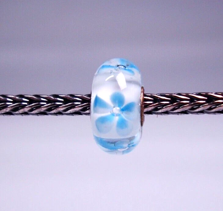 Ciondolo cuore blu vintage in argento sterling 925 adatto per collana con bracciale Pandora