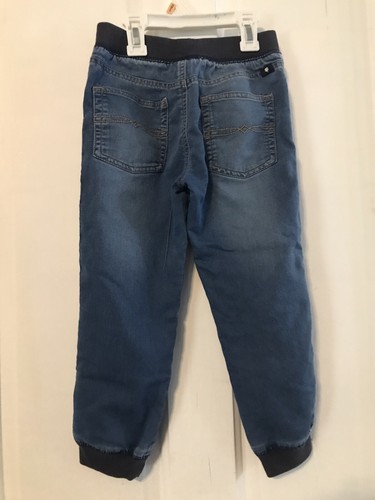Lucky Brand Kids/girls jogger style jeans size 5T Cuffed Elastic Waist - Picture 2 of 6
