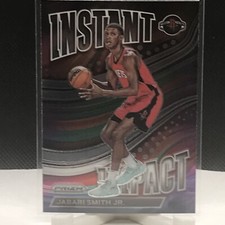 2022-23 Panini Prizm Instant Impact Green #3 Jabari Smith Jr Rookie RC Rockets