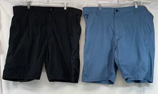 Wrangler Walking Short Lot of 2 Outdoor Cotton/Nylon/Spandex Black/ Blue 42 A