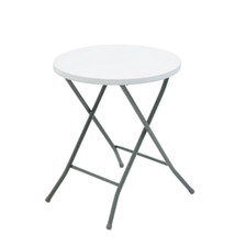 Mainstays 24 inch Round Folding Bistro Table, White