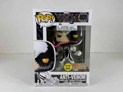 Funko POP Vinilo - Marvel - Veneno - Anti-Veneno - #401 - GITD Caja Almuerzo