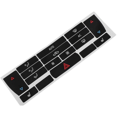 Climate Control Decals Push Button Type Reflected Illumination White Lettering - Picture 2 of 12