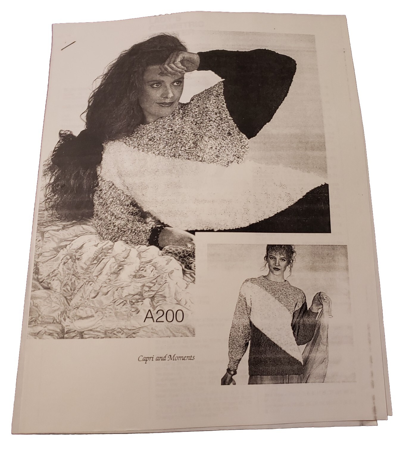 Large Photocopy Mixed Lot - Knit Crochet Pattern Leaflet Copies Afghans Clothes