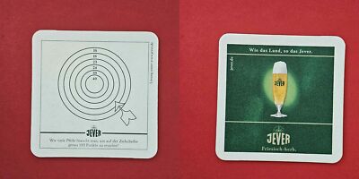 Jever Zielscheibe Brauerei Bierdeckel Coaster Beermat