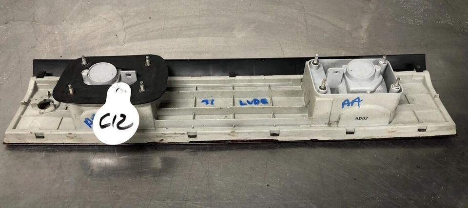 1990 1991 Honda Prelude Center Tail light Tail Finish Panel Foto 3 de 4