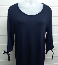 Womens Sweatshirt Dress Size Small Petitie Blue Knit Pullover