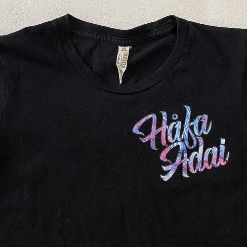 Hafa Adai Women's Junior Size Guam 671 Small Our Island Home Roots Black Used - Picture 9 of 10