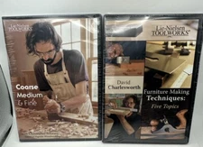 LIE-NIELSEN Woodworking DVD’s David Charlesworth Christopher Schwartz Lot NEW