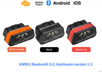 Android IOS Apple Dual Mode Automotive Diagnostic Device Bluetooth 4.0 5.0 KW901