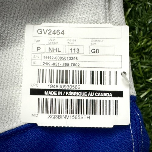 Nuovo! Maglia Adidas NHL Authentic Team Issued Game Buffalo Sabres Tg. 58G MiC - Foto 4 di 14