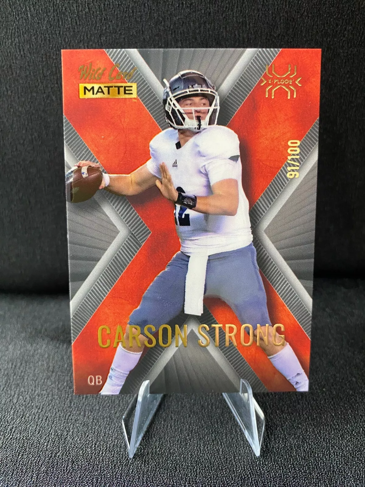 Carson Strong trading card