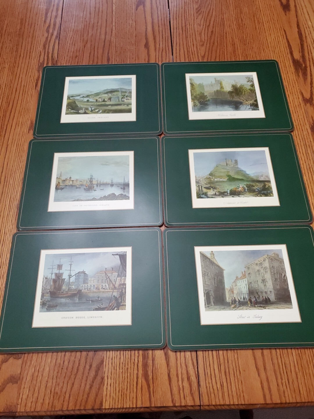 SET 6 PIMPERNEL IRISH HERITAGE SERIES PLACEMATS STREET SCENES DESIGNED