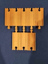 BRIO LOT OF 8 WOODEN 4" STRAIGHT PIECES TRACKS THOMAS AND FRIEND RAILWAY LOOK 
