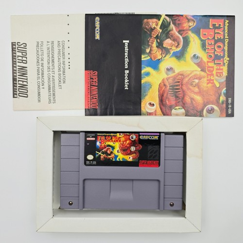 Advanced Dungeons & Dragons: Eye of the Beholder (Super Nintendo) CIB, Tested - Picture 7 of 11