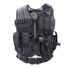 Tactical Vest Outdoor Ultra-Light Breathable Training Airsoft Vest Adjustable...