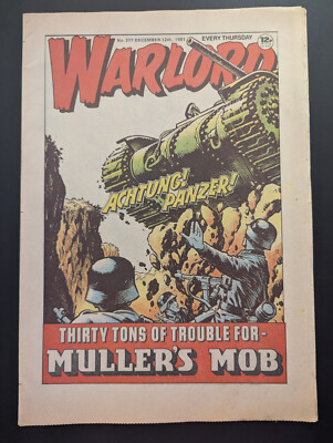 Warlord Comic No 377, December 12th 1981.