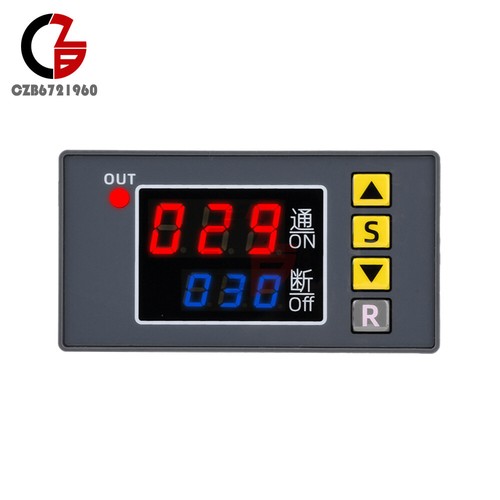 110-220V 12/24V Digital Time Delay Relay Cycle Timer Control Switch Programmable - Picture 15 of 45