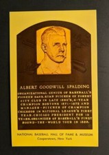 1969 Hall of Fame Plaque Albert Goodwill Spalding FDC Postcard Cover