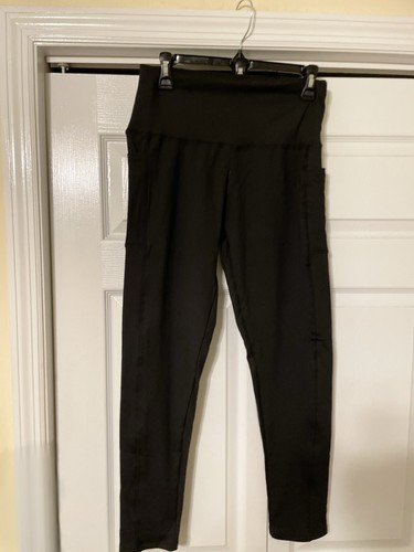 Winter Workout Yoga Pants, Fleece-Lined High-Waist - Black - size Large @ - New - Picture 3 of 3